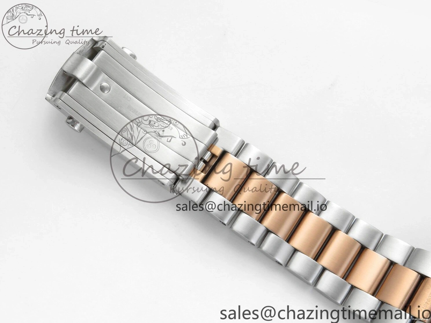 0328 Planet Ocean 600M Chrono SS VRF 1:1 Best Edition Black Bezel Blue Dial on RG SS Bracelet A Affordable 7648